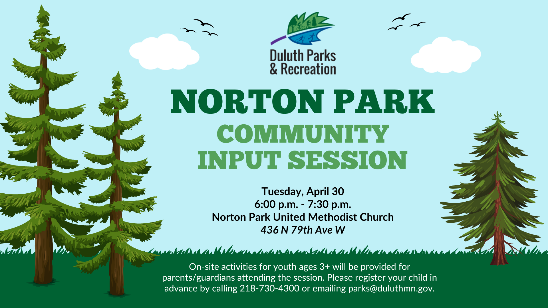 Norton Park Community Input Session graphic