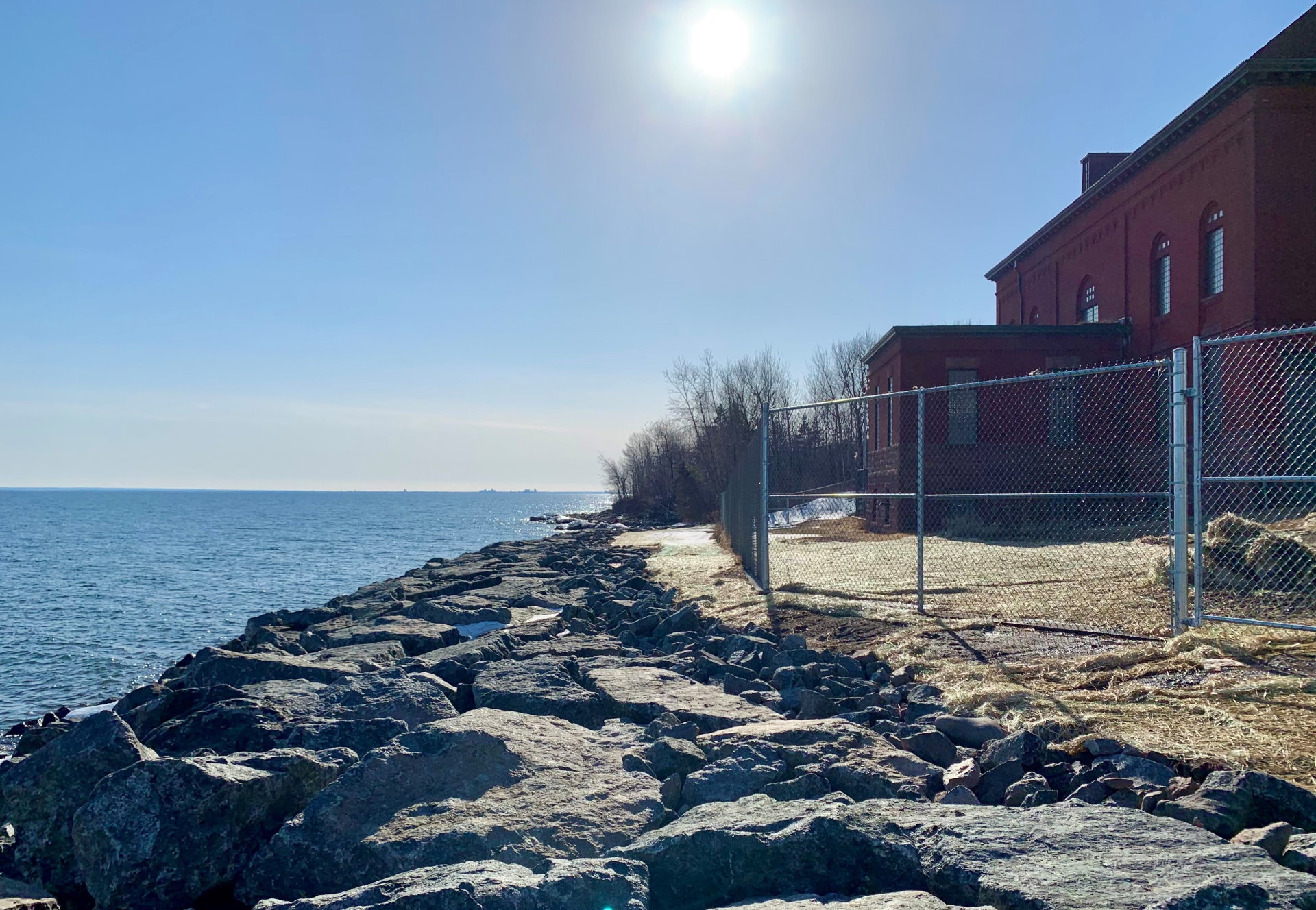 Restored shoreline