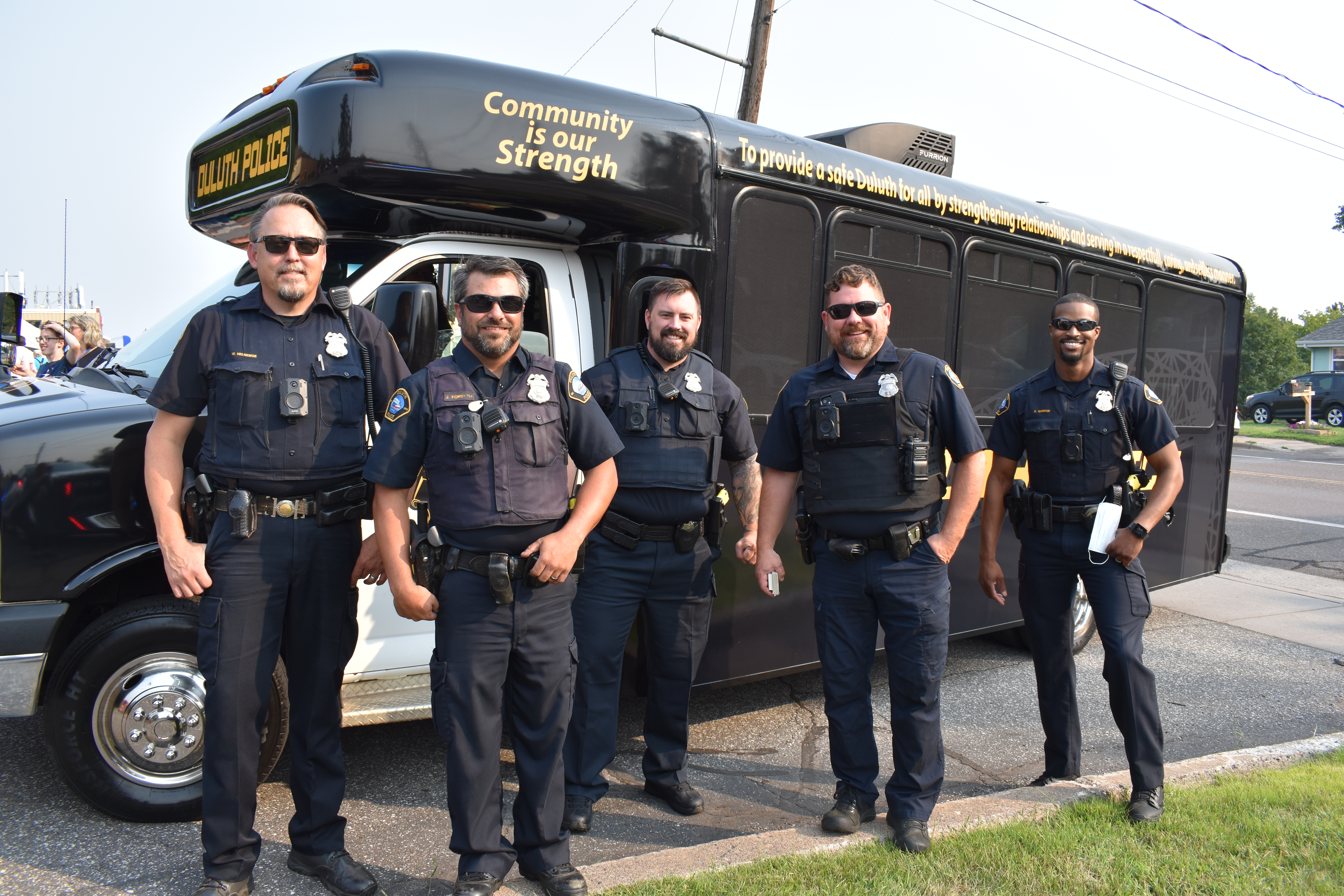 CODE4, the Duluth Police Department's community fun bus, travels throughout the community and stops in at a variety of events to engage with members of the public.
