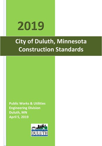 2019 City of Duluth, MN Construction Standards