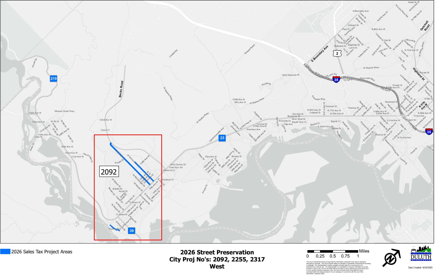 2026 Street Preservation Maps Link