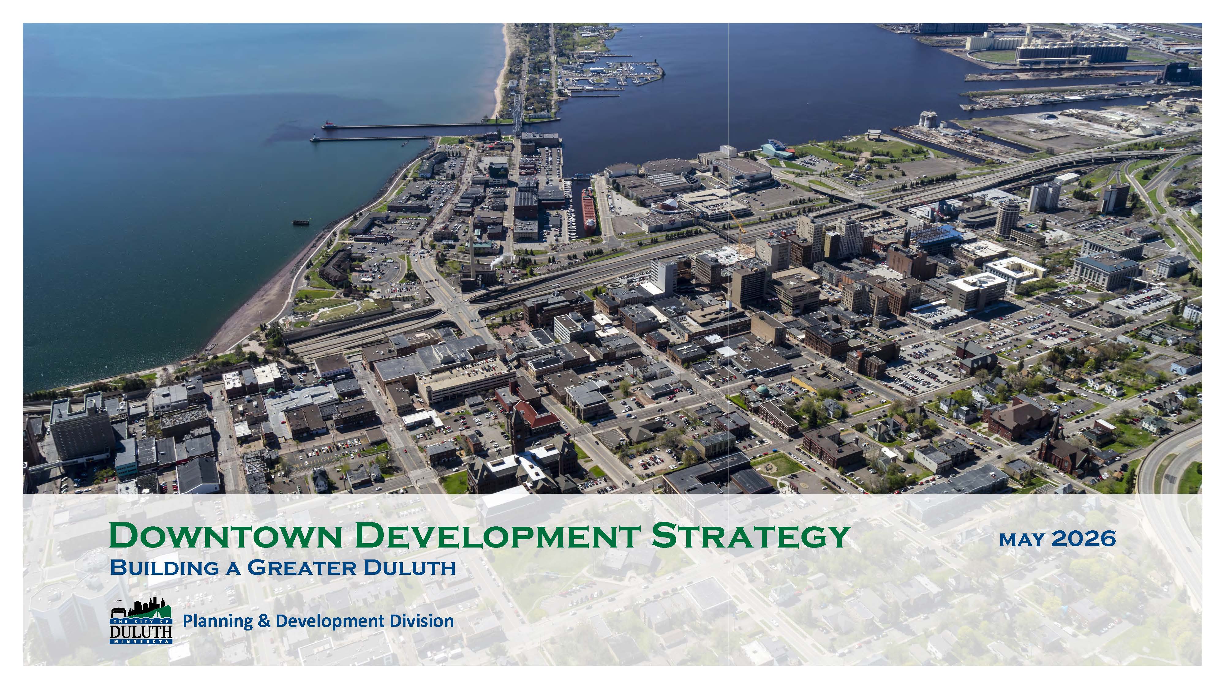 Cover of the Downtown Development Strategy