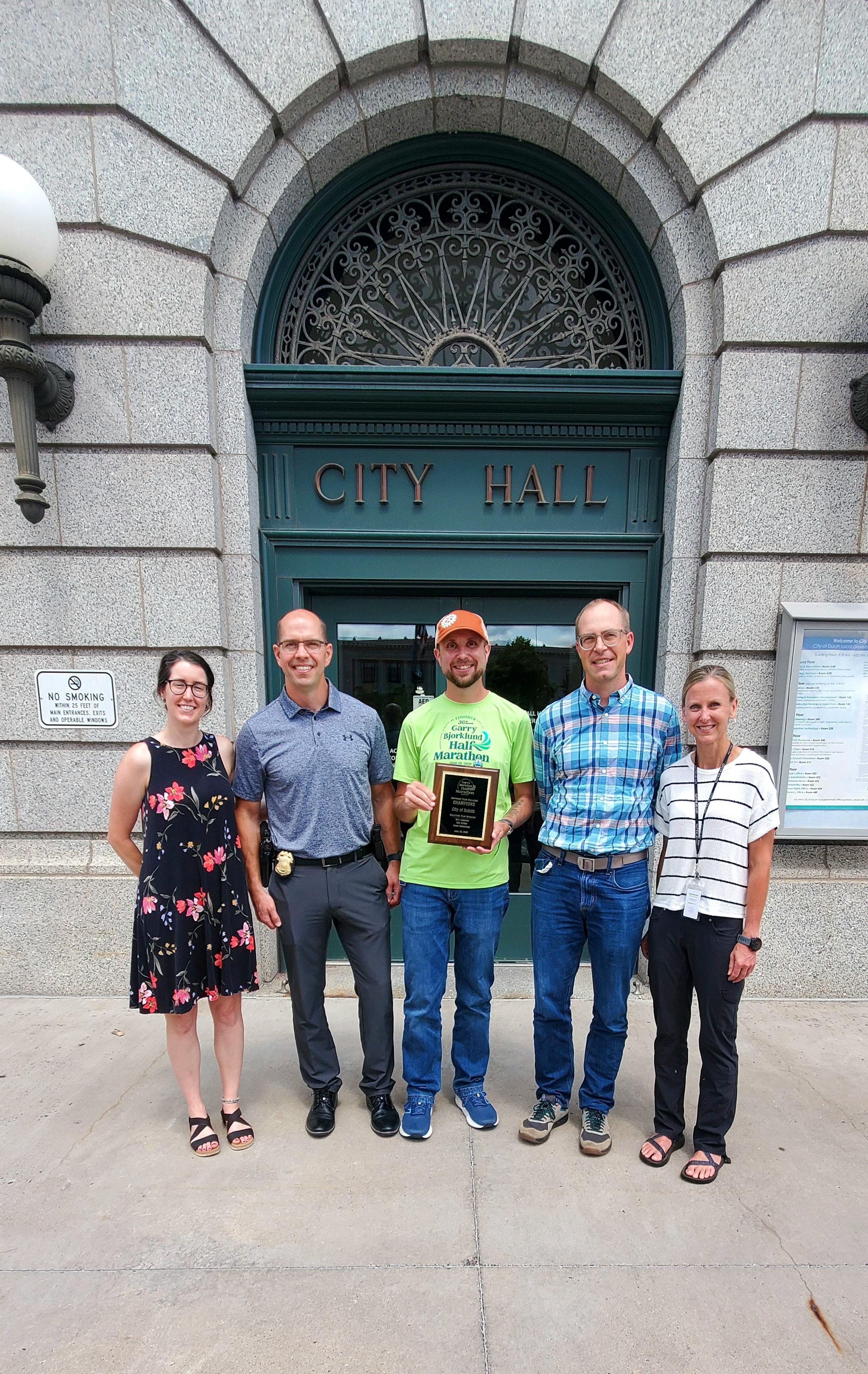 Photo of members of the Corporate Team Challenge for Half-Marathon