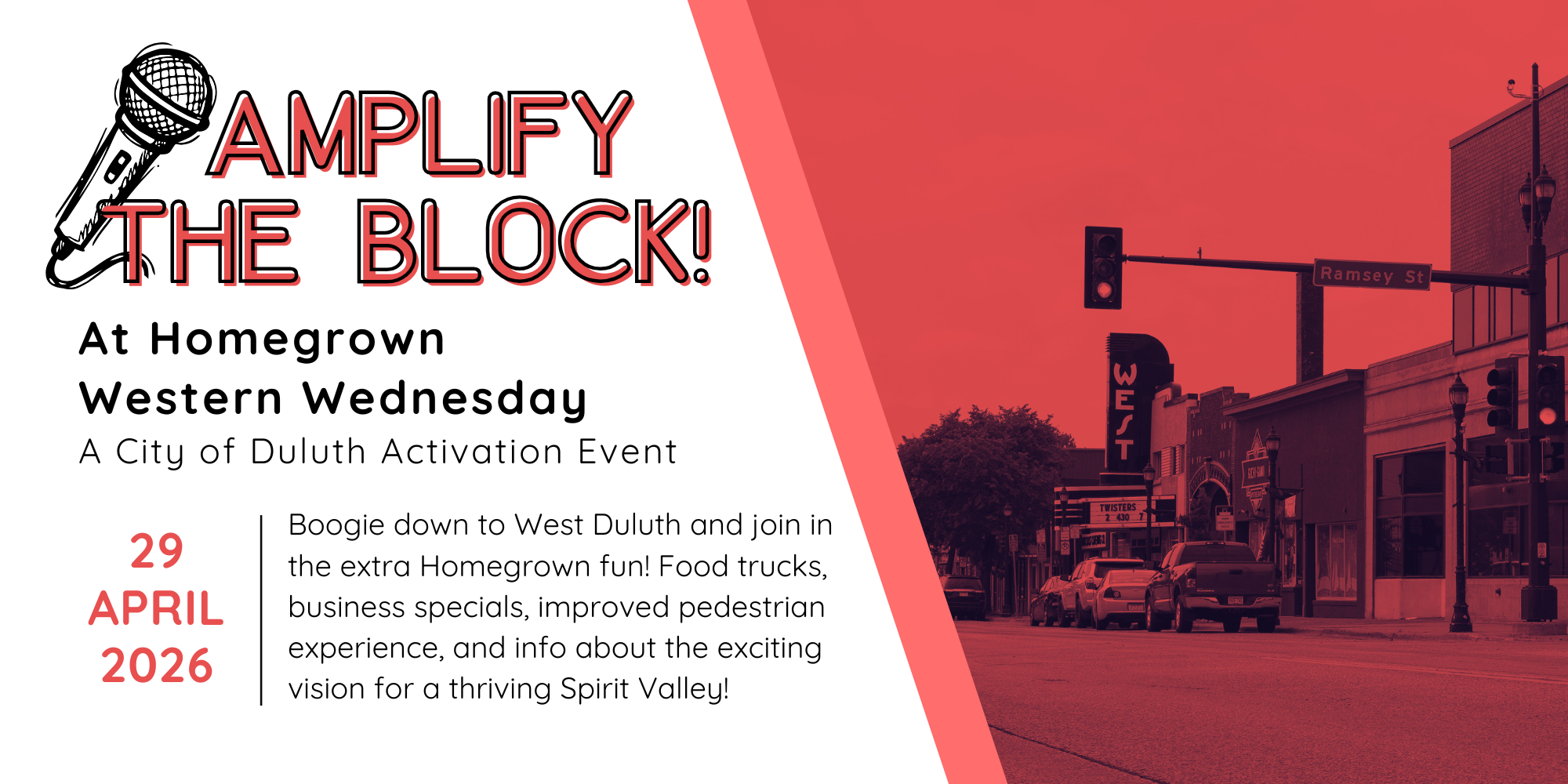 Amplify The Block Webpage Banner