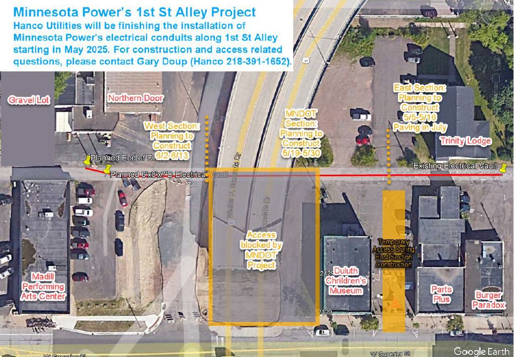 1st Street Alley Project Map Link