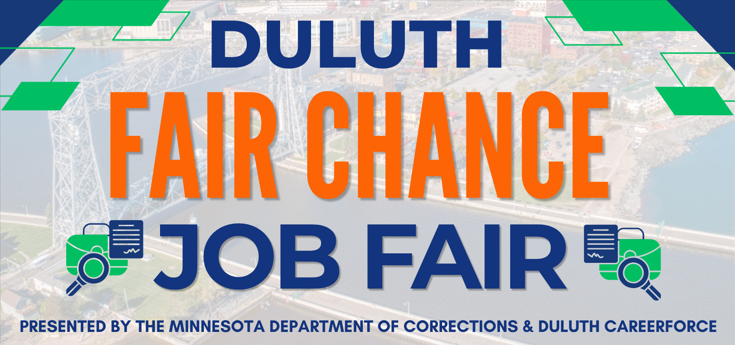 Duluth Fair Chance Job Fair Banner