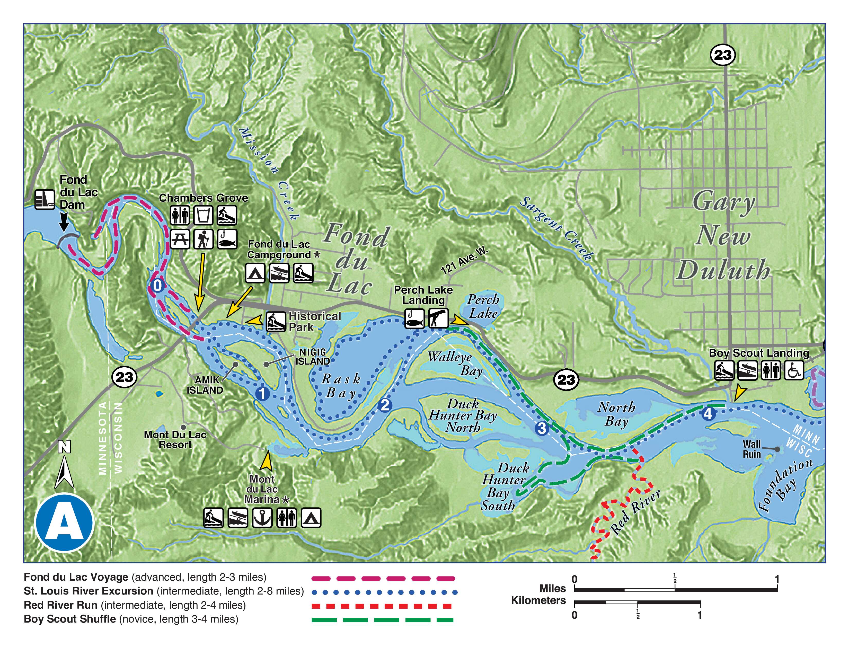 St Louis River National Water Trail Map