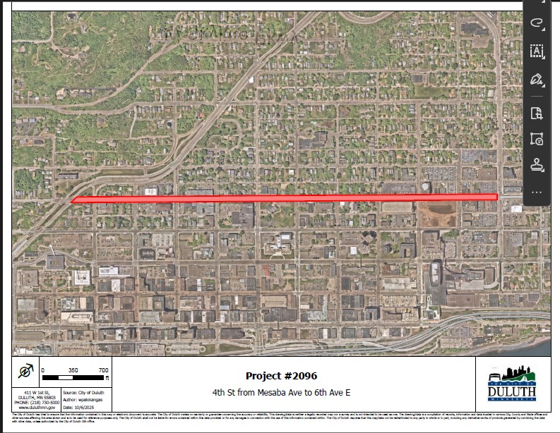 Small image of 4th Street project map