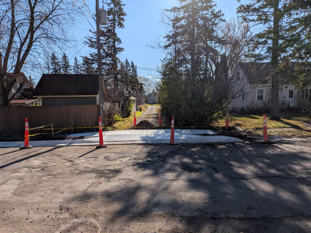 Buffalo Street Concrete Alley Apron
