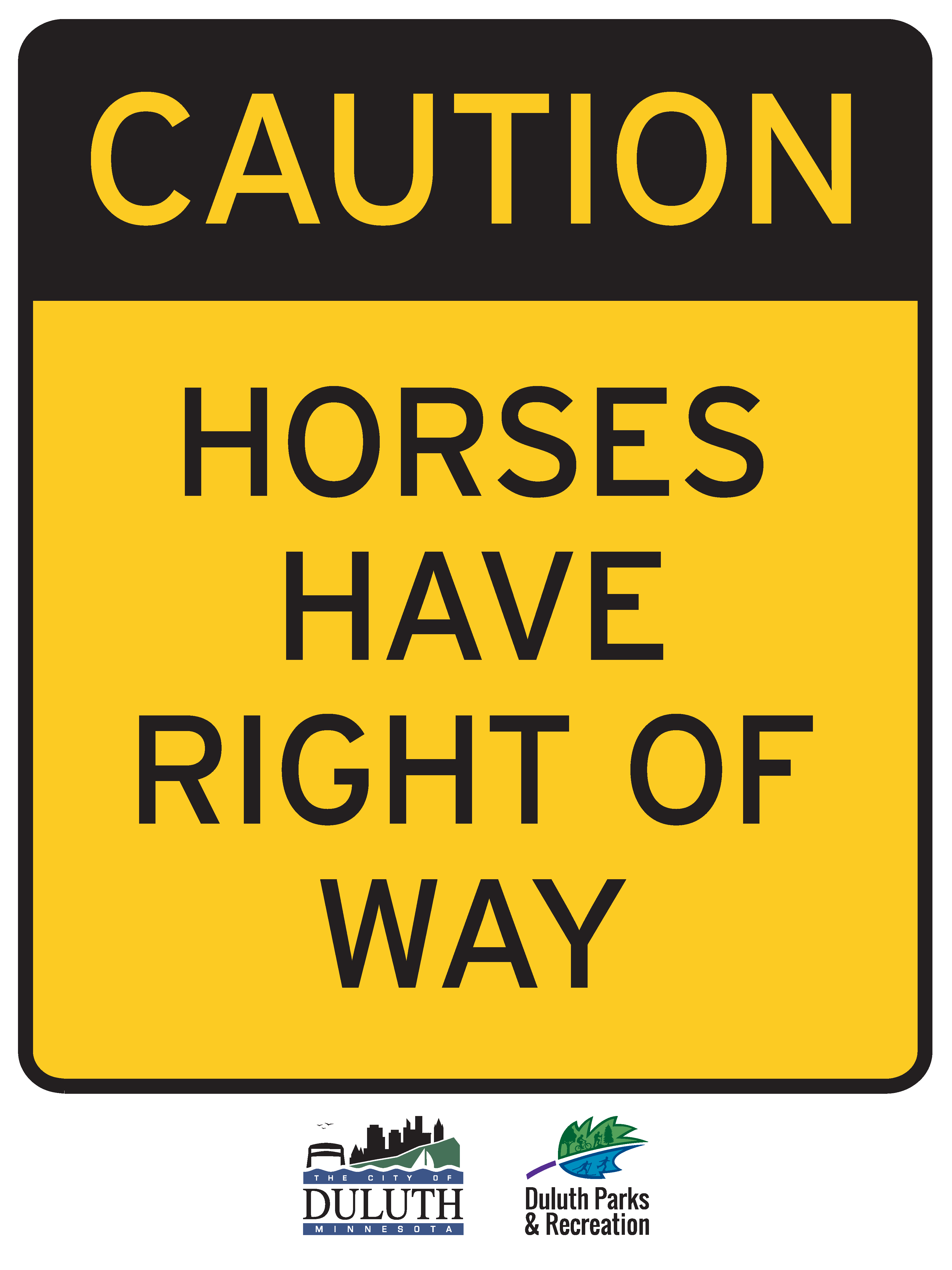 Horses have right of way
