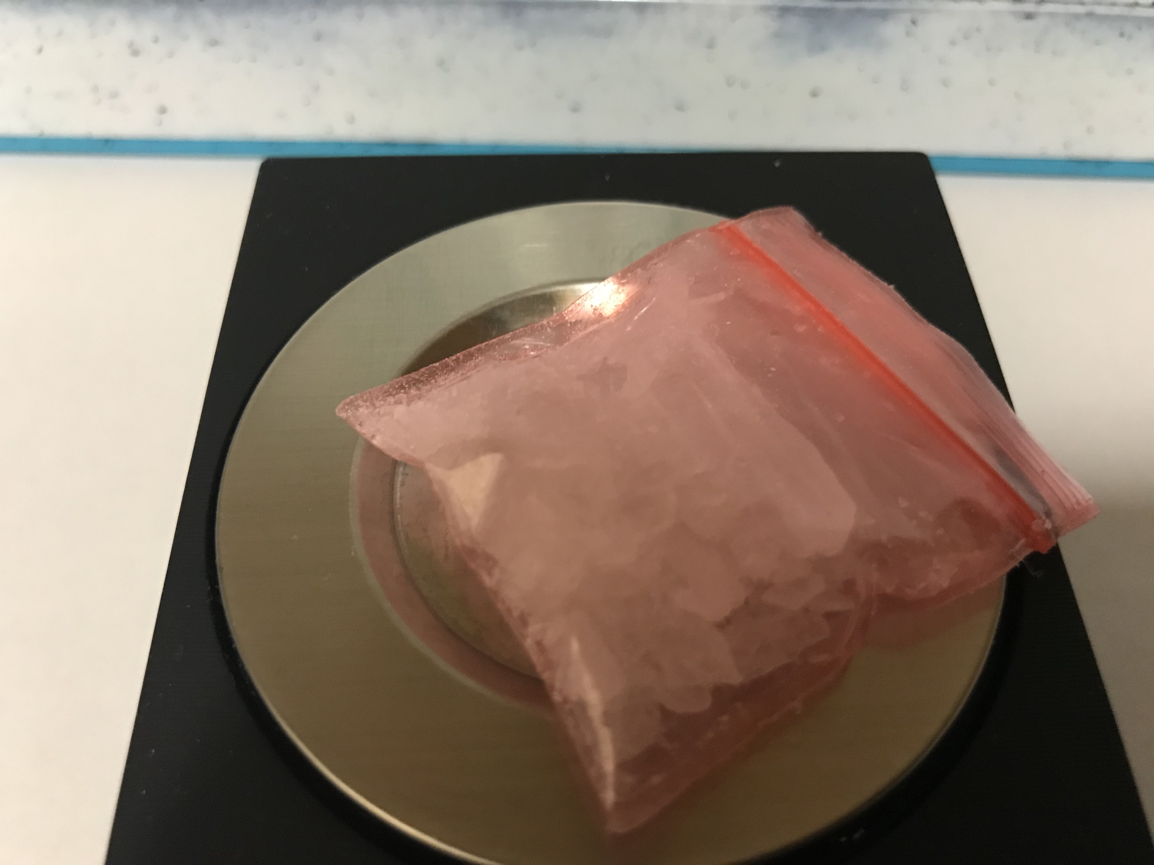 Seized methamphetamine