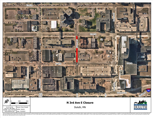 3rd Avenue closure detour map