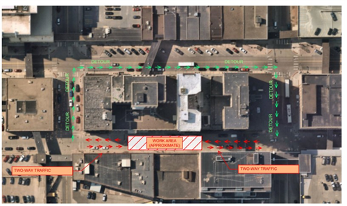 W Michigan Detour Map