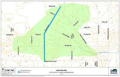 Eklund Avenue Project Area Map