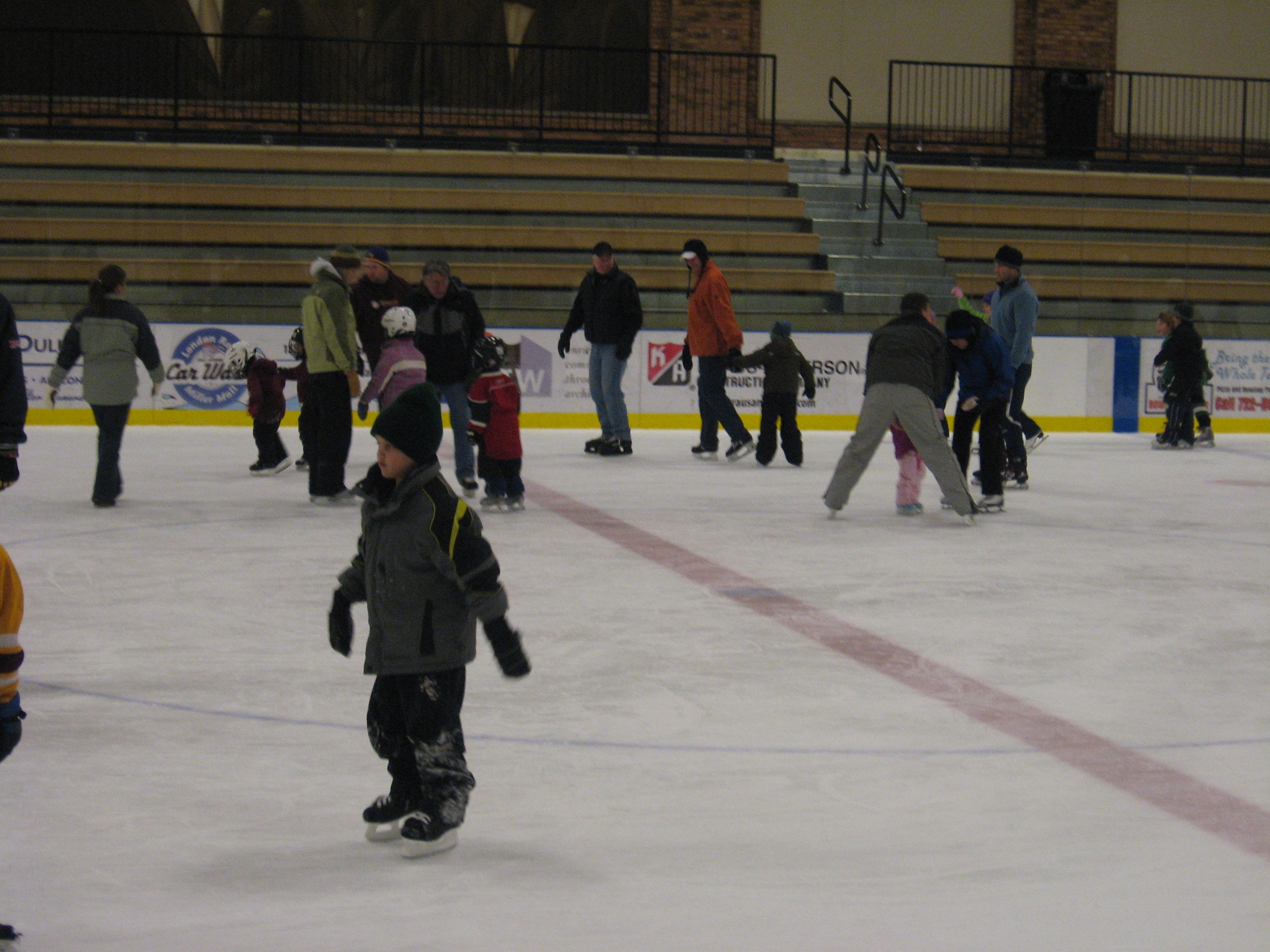 Open skate at the Essentia Heritage Center 