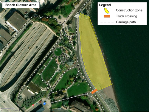 Closure map Lake corner
