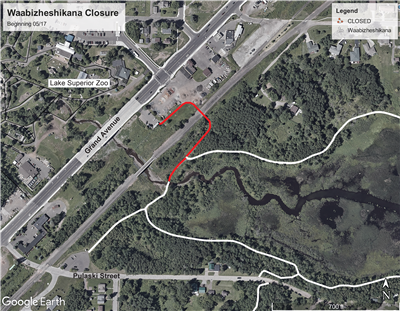 Closure map Waabizheshikana