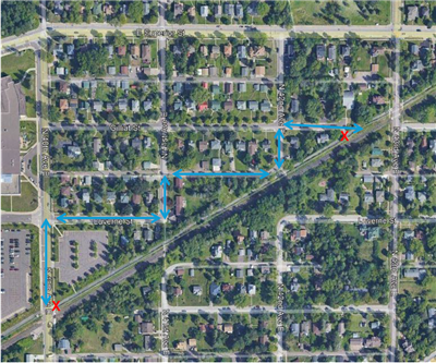 Lakewalk detour 8-21-24