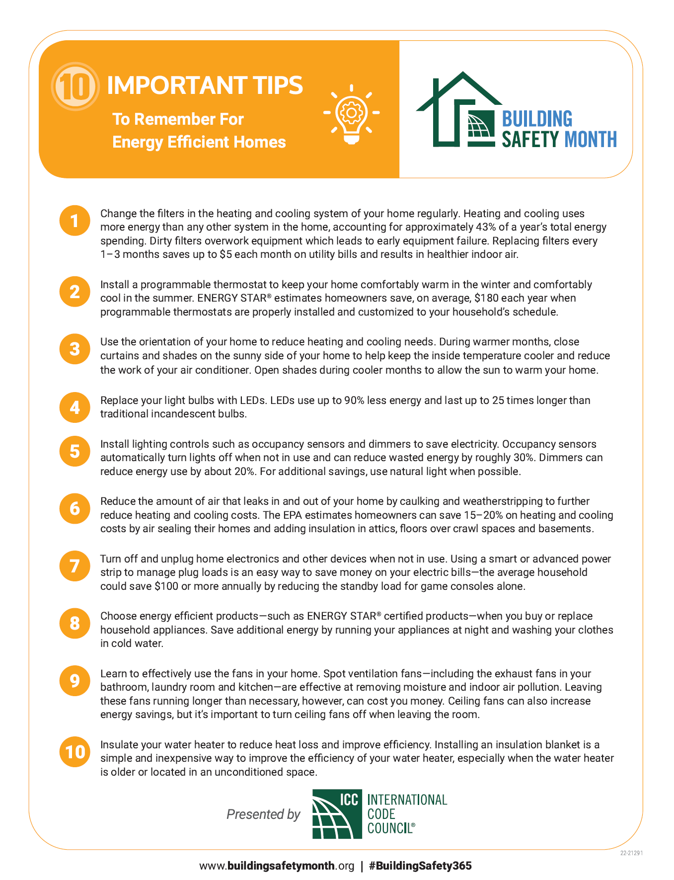 Energy Efficiency Tips