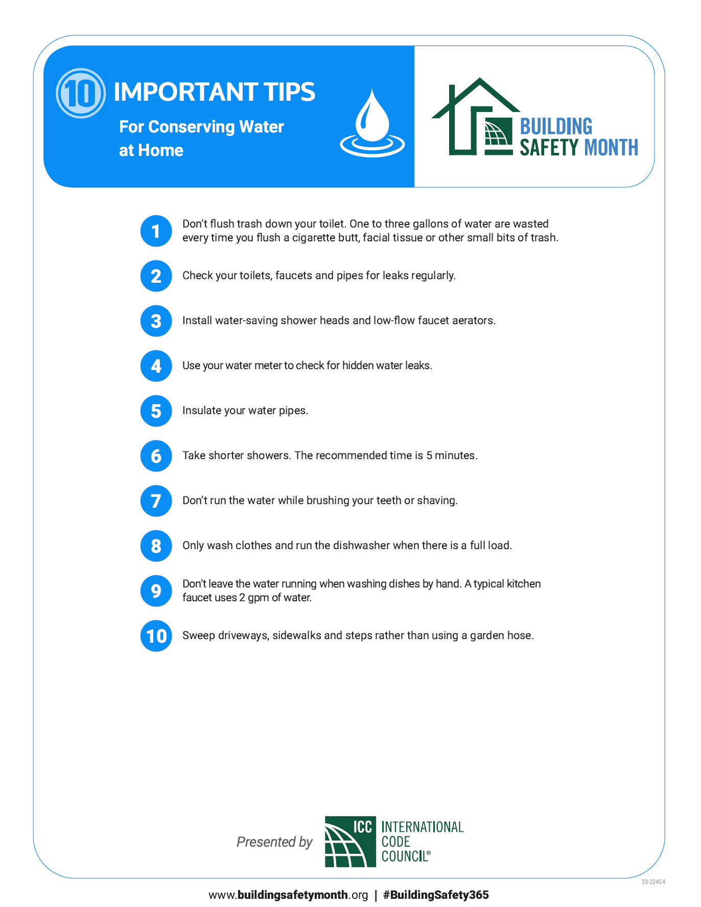 Water Conservation Tips