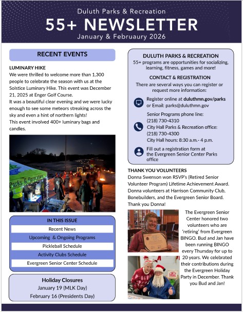 Senior Newsletter Cover Image.