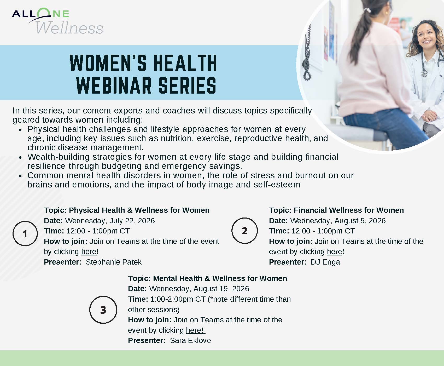 Women's Health Webinar Series